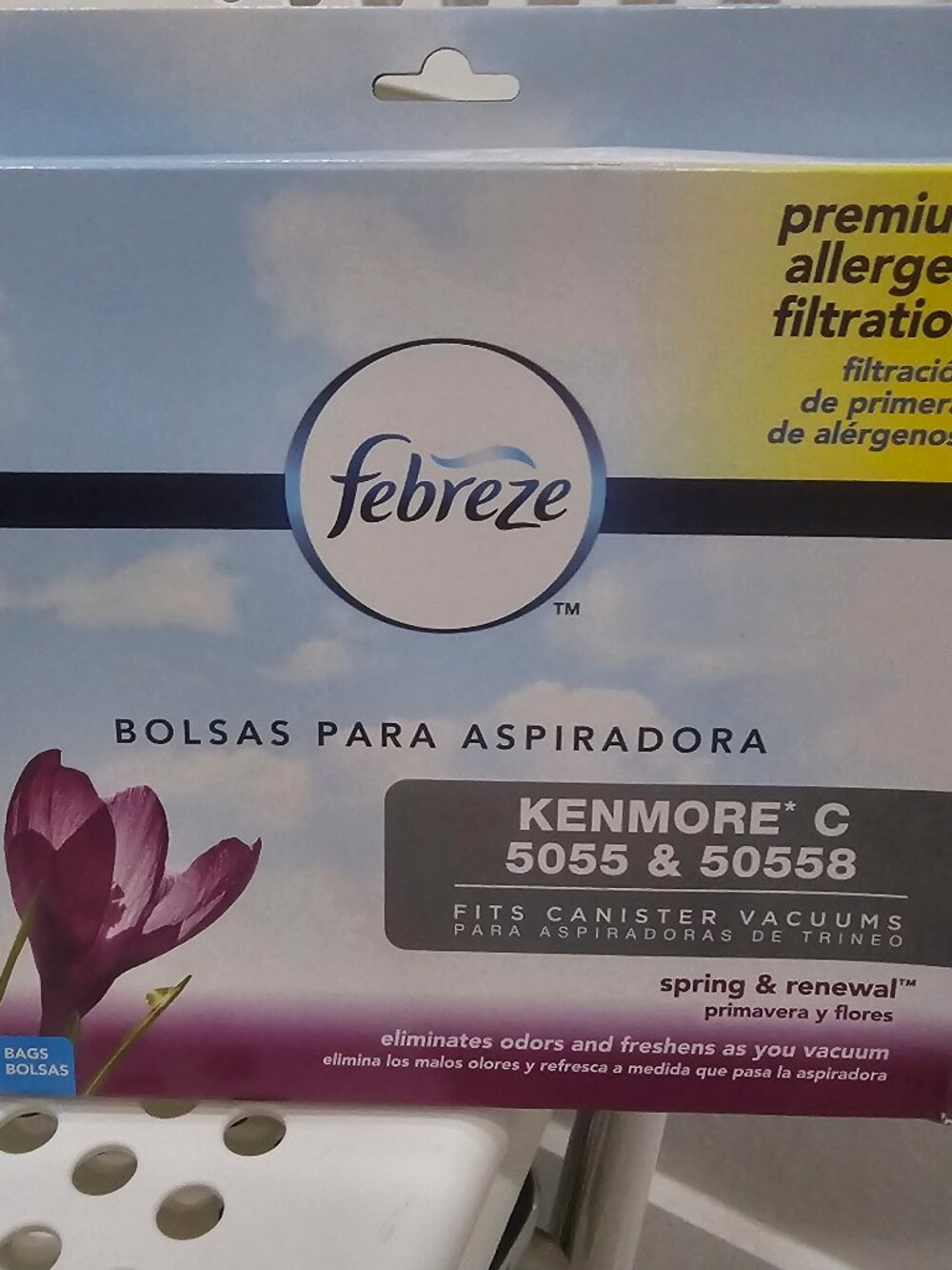 Febreze Kenmore C Vacuum bags 3 pack "Spring & Renewal"